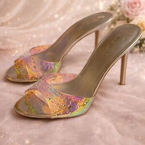 Nine WEST Multicolor Rhinestone Heels